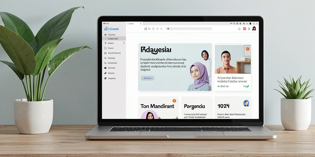 Tampilan menu utama yang menarik dan mudah dinavigasi.