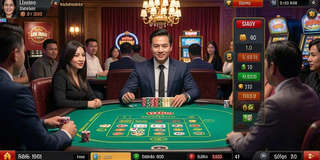 Screenshot menampilkan antarmuka permainan yang menarik.
