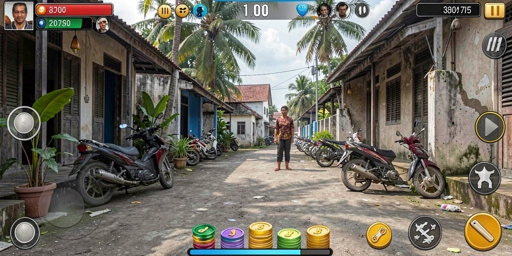 Tampilan antarmuka utama game MPO303.