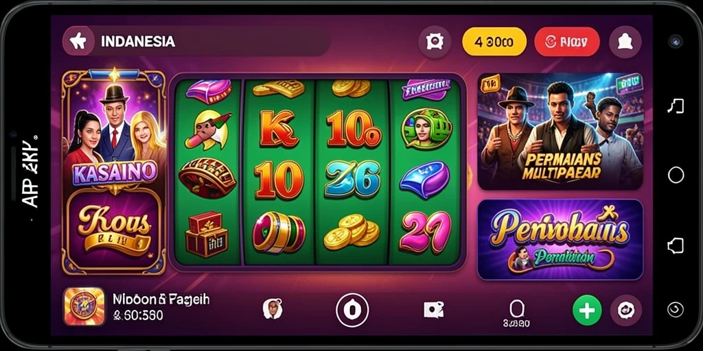 Tampilan permainan slot dengan grafis menawan.